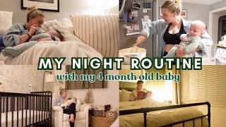 MY REALISTIC NIGHT ROUTINE WITH A BABY | baby bedtime routine, easy dinner recipe, self care + more!