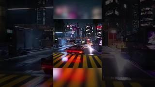 Driving at Night City while playing my favourite song #cyberpunk2077 #shorts