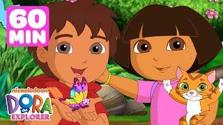 Dora's Daring Rainforest Rescues!  1 Hour | Dora the Explorer | Nick Jr.