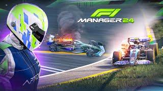 У НАС СГОРЕЛ БОЛИД В ГОНКЕ - F1 Manager 2024 #3