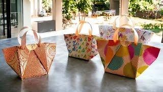 Quick & Easy Gift Wrapping | Origami Paper Bag For Any Occasion - Small And Large Presents!