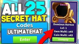 All 25 ULTIMATE SECRET HAT Codes In Bomb Simulator!! *FREE 45X COIN/GEMS*