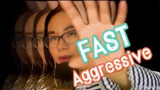 ASMR FAST AGGRESSIVE TRIGGERS FOR TINGLES (Mouth Sounds, Tapping, Different Languages, Whispering) ⏩