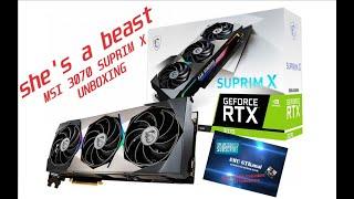 MSI GeForce RTX 3070 Suprim X "Perfekte Grafikkarte für 1080P/1440P" / "I love my Job"️️