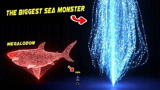 TOP INSANE 20 Biggest Sea Monsters that ever existed 【3D Hologram】