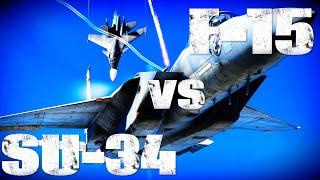 Su-34 VS F-15 | DOGFIGHT | War Thunder