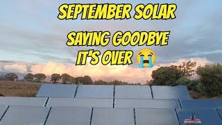 11.6kwp Solar / 32kWh batteries & no energy bills - September's solar update - The start of the end