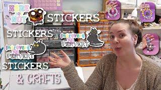 STUDIO VLOG 25 | Behind the Scenes: Creating Kawaii Stickers & Crafts for My Small Business!