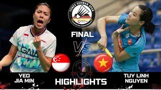 FINAL | YEO Jia Min (SGP) vs Thuy Linh NGUYEN (VIE)[WS] YONEX German Open 2025 Badminton