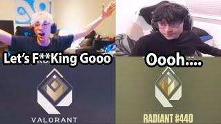 TenZ got 1st Time RADIANT vs 12th Time RADIANT Reaction