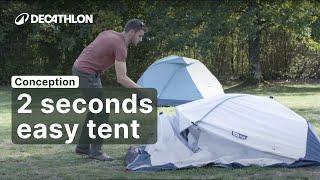 TUTORIAL - How to fold the 2 SECONDS EASY TENT (fresh&black 2p) ? | Decathlon_QUECHUA