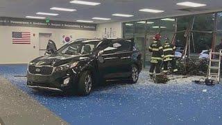 Car bursts through Oviedo taekwondo school