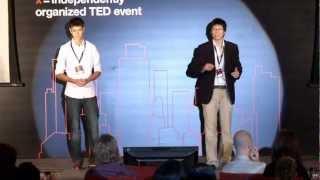 Us bad educate; are problem: Andrew McBain and Vincent Wang at TEDxMongKok