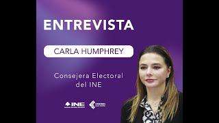 Entrevista de la Consejera Electoral Carla Humphrey con Juan Carlos Zúñiga para Reporte 100