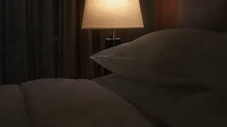 Luxury Hotel Room Ambience for SLEEP | Brown Noise, Distant Rolling Thunder Deep Booms | 12 HOURS