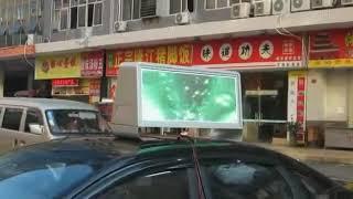 Double Sided Taxi Top Advertising LED display for Taxi, Taxi LED Sign