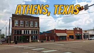 Athens, Texas! Drive with me through a Texas town!