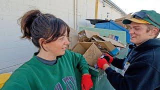 Dumpster Diving at Retail Shops - Smaller Haul but a Lot of Fun!