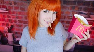  ASMR [RP] Your girlfriend [ haircut, put you to sleep] [McDonald's]