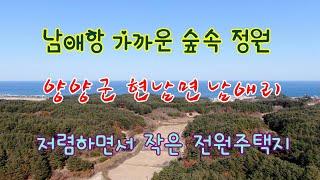 [거래완료]남애항 가까운 숲속 정원 양양군 현남면 남애리 저렴하면서 작은 전원주택지
