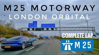 4K Drive of M25 Motorway Complete Lap | London Orbital