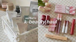 aesthetic kbeauty haul | cosrx, romand, etude, beauty of joseon and more