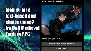 Are you good in making choices? D&D Medieval Fantasy RPG playthrough