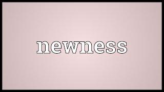 Newness Meaning