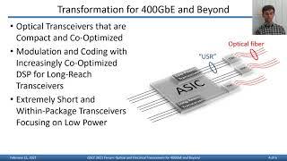 ISSCC 2021 Forum F6: Optical and Electrical Transceivers for 400GbE and Beyond