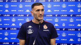 Rueda de prensa de Lucas Pérez tras el RC Deportivo 0-2 Burgos CF