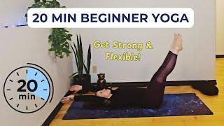 Beginner Yoga: 20 Minutes to Strength & Flexibility!