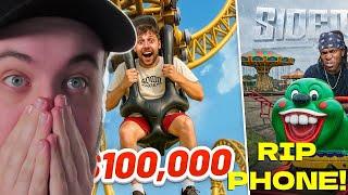REACTING TO SIDEMEN $100,000 VS $100 THEME PARK (EUROPE EDITION)