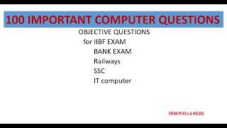 iibf exam objetive question // iibf // question related to iibf exam.