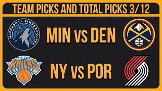 NBA Picks Today 3/12/25 NBA Picks and Predictions NBA Bets Today