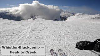 Whistler-Blackcomb | Peak to Creek (Top to Bottom run on Whistler Mountain)