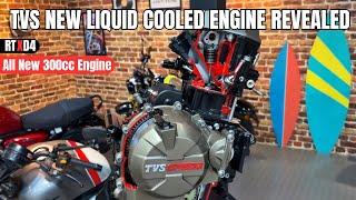 TVS New 300cc Liquid Cooled Engine | TVS RTXD4 | All Specs & Details | FindingThrottle