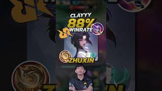 Clayyy 88% Winrate Zhuxin Build! Mobile Legends #mobilelegends #mlbb #gaming