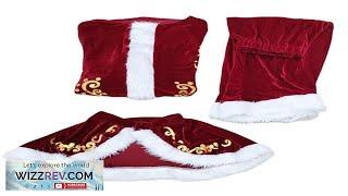 Xmas Santa Claus Suit Adult Christmas Cosplay Costume Red Deluxe Velvet Fancy Review