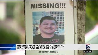 Missing man found dead behind high school in Sugar Land