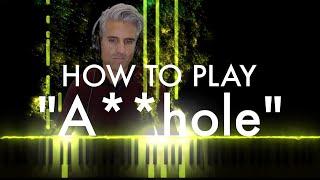 Mike Sherm - "A**hole" piano tutorial