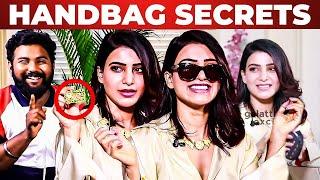  என் Gym Videos பார்த்து பசங்க பயந்துட்டாங்க..! - Samantha Handbag Secrets Revealed By Vj Ashiq