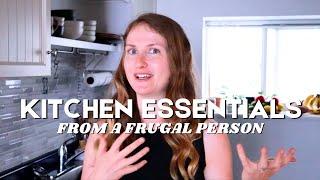 frugal person's KITCHEN ESSENTIALS || *and we cook a lot*