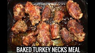 COOK WITH US |BAKED TURKEY NECKS, DIRTY RICE AND GREEN BEANS|