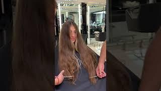 Brown Long Hair to Blonde Balayage Transformation #shorts