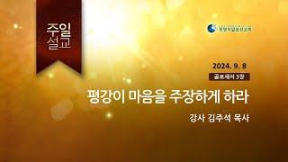 2024.9.8 _ 평강이 마음을 주장하게 하라 (김주석 목사)_ 생명의말씀선교회 (서울양천교회)