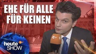 Warum kommt die Ehe für alle nicht? Lutz van der Horst im Bundestag | heute-show vom 02.06.2017