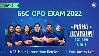 SSC CPO Tier 1 Maharevision | Day 2 | SSC CPO Exam 2022 | Embibe: Achieve SSC & Railway Exams