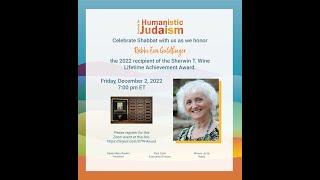 Rabbi Eva Goldfinger Receives SHJ's Sherwin T. Wine Lifetime Achievement Award - December 2, 2022