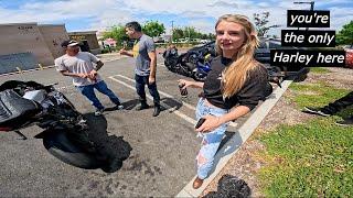 Took My Harley to a Sport Bike Meetup and This Happened