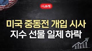 미국 중동전 개입 시사에 지수 선물 일제 하락… 나스닥 -1.10%↓ (키움브리핑 글로벌 25.06.20)
